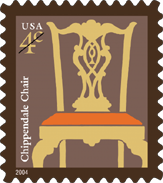 The stamp typically can be found at the back of an armoire or cabinet, underneath the marble top on a chest of drawers, or on the seat rails of a chair. USPS New Issues 2014 (Stamp News Now)